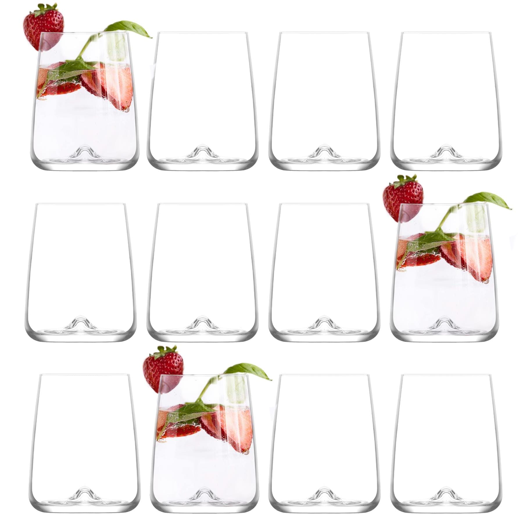 LAV Terra Whiskey Glasses - 475ml - Clear - Pack of 12