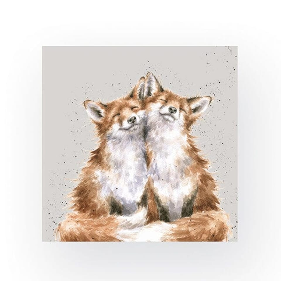 Wrendale Designs Pack of 20 Cocktail Size 'Contentment' Foxes Napkins