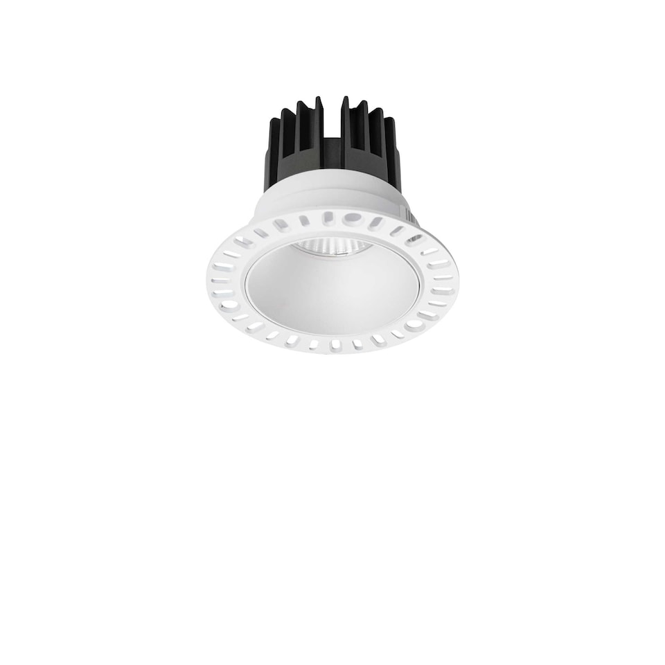 Game Integrated LED Trimless Round Recessed Downlight White 1100Lm 3000K