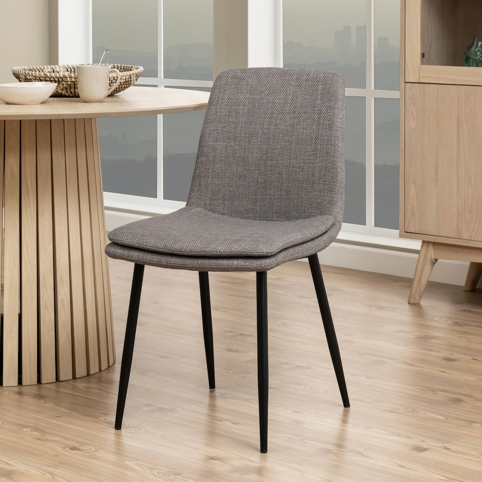 image 1 of Becca Dining Chair in Light Brown Set of 4
