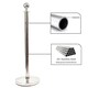 image 9 of 2 Prestige Chrome Poles With 1 Pink Braided Rope