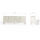 image 10 of Frank Olsen Ava 1500 TV Cabinet | White | White | 2