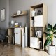 image 2 of Bookcase Kurt White - Artizan Oak (2 boxes) White
