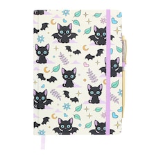 Something Different Cute and Creepy Amethyst A5 Notebook & Pen - Multicoloured - One Size