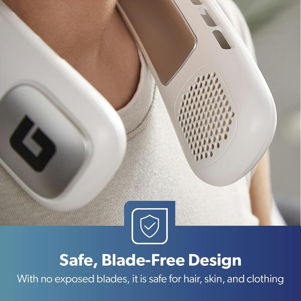 image 1 of GEEPAS Portable Neck Fan, 2000mAh