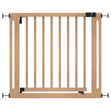 Safetots Wooden Elegance Gate, Natural, 87cm - 95cm, Pressure Fit Safety Gate, 65cm Extra Wide Doorway, Easy Installation