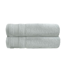 Luxury Zero Twist Egyptian Cotton Bath Towels 70 x 120cm - Pack of 2 Silver | Dove Grey | Bath towel