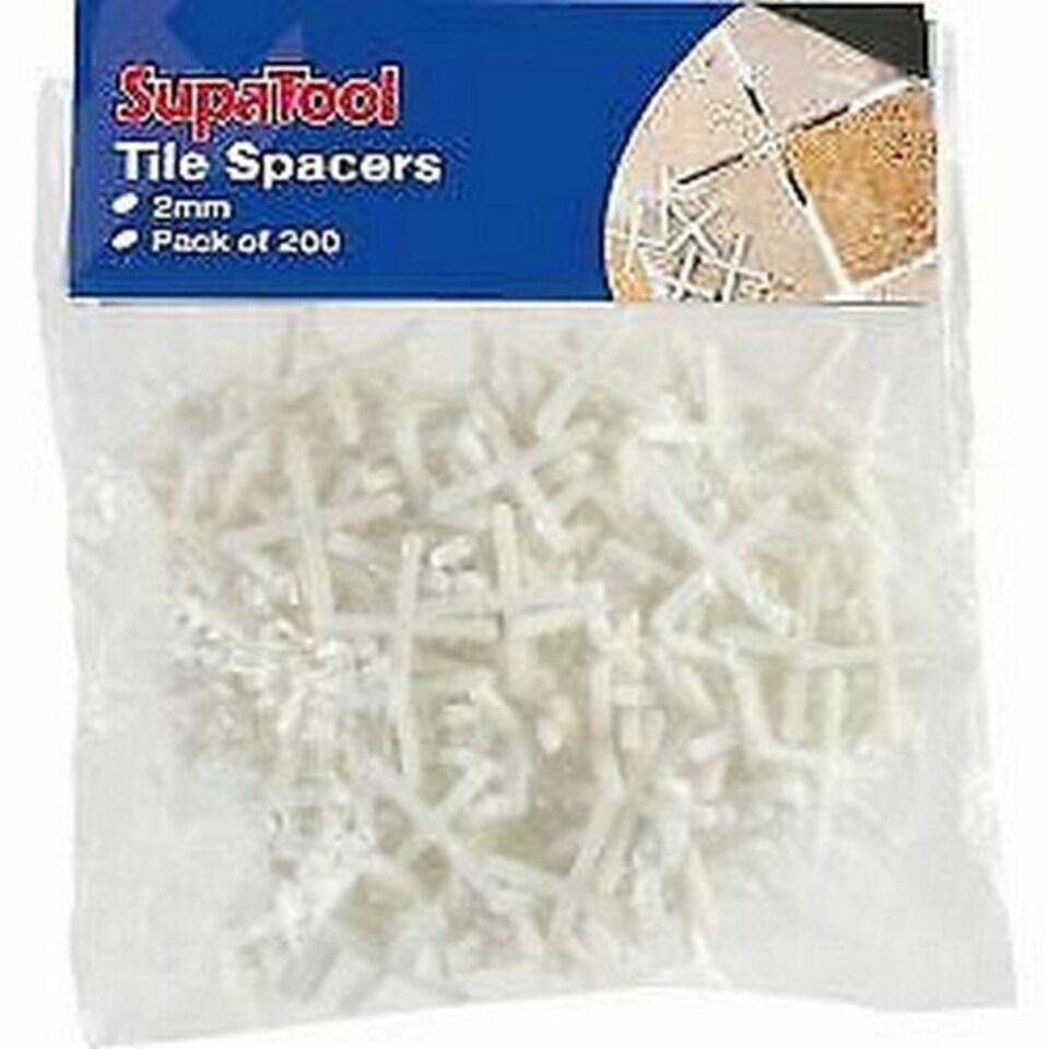 image 1 of SupaTool Tile Spacers - White - 3mm