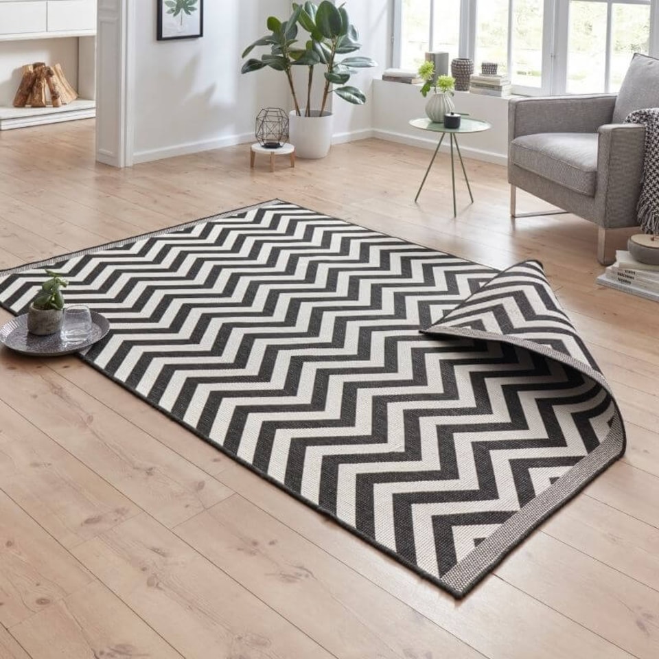 image 1 of The Rugs Palma Indoor Outdoor Reversible Rug Durable Soft for Living Room