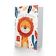 image 2 of Cute Jungle Lion Bright Cartoon Drawing 3rd Year Child Kids Birthday Card