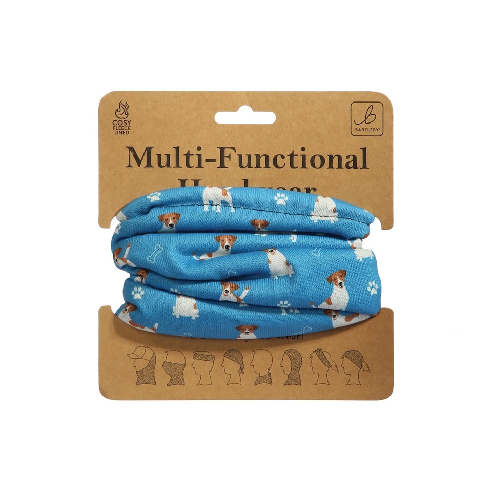 Bartleby Multifunctional Fleece Lined Snood Headwear Jack Russell