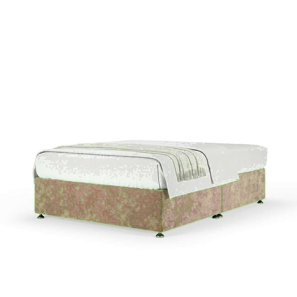image 1 of Mink Chenille No Drawer Divan Base Double