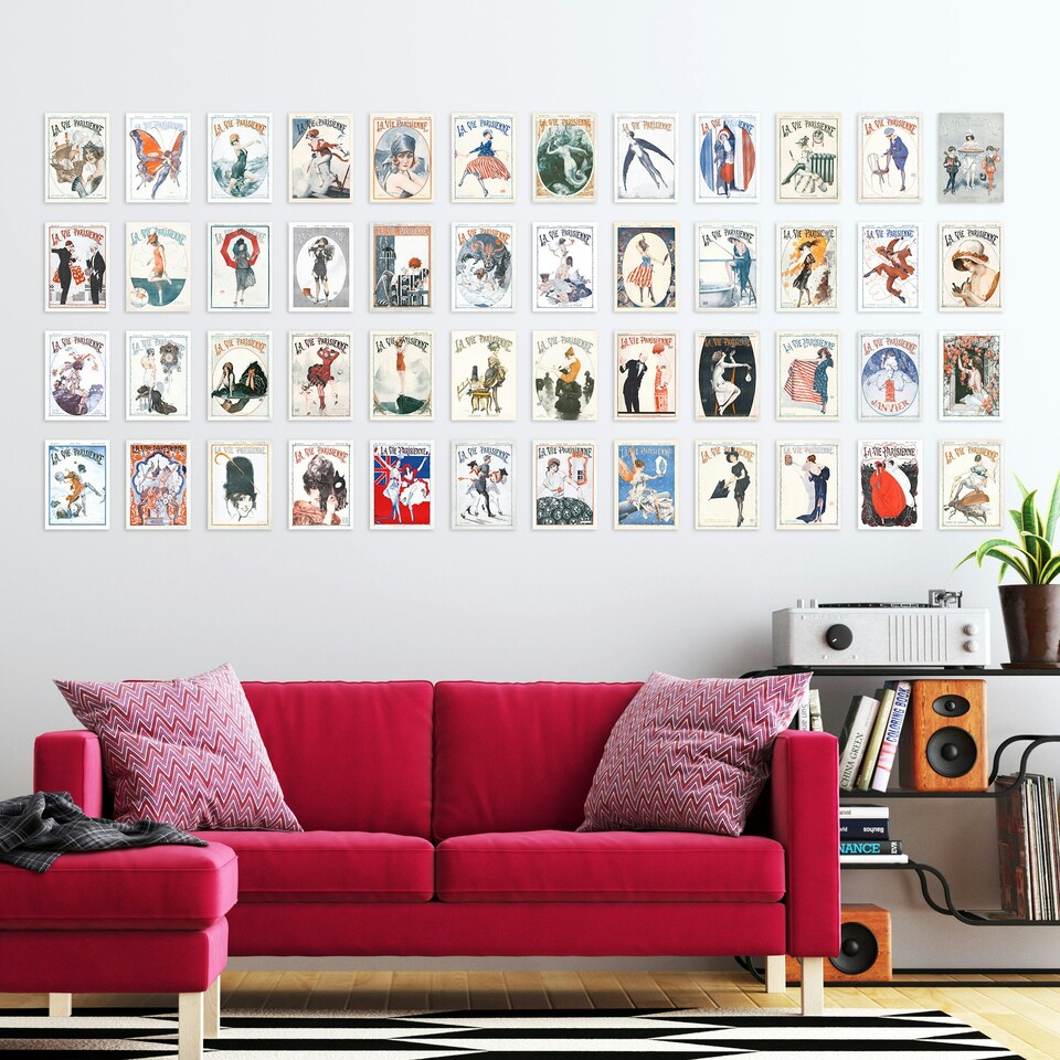 image 1 of French Music Theatre Aesthetic La Vie Parisienne Art A6 Set of 50 Unframed Prints