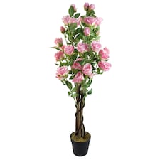Artificial 105cm Artificial Pink Rose Tree