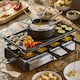 image 2 of Cooks Professional Electric 2-in-1 Raclette Grill and Fondue Set 1400W - 8 Person