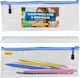 image 1 of Clear Pencil Case with 30cm Ruler – Large Transparent Durable Case for Exams, School Supplies & Organising Pens, Pencils & Tools