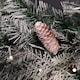 image 7 of 1.8m Snowy Christmas Garland with Pinecones 96 Tips and 50 Warm White LED Lights