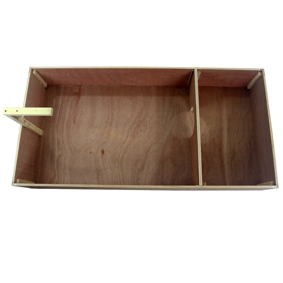 image 1 of Actiaspet - Tortoise & Small Pet Wooden House with Run & Lamp Arm (Wood, 1140 x 550 x 200mm)