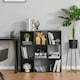 image 2 of HOMCOM 9 Cube Storage Cupboard Bookcase Bookshelf Home Office, Black