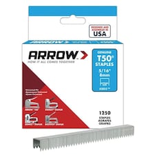 Arrow T50 Staples 8mm 5/16'' 1250pk - One Colour - One Size