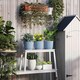 image 8 of Outsunny Set of 3 Round Plant Pots Outdoor 22cm for Garden Decoration, Blue 