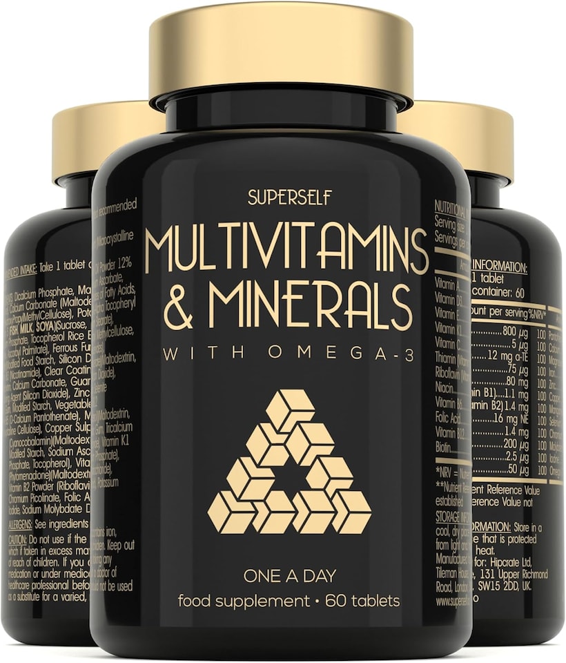 image 1 of SuperSelf Multivitamin with Omega 3 60 Tablets