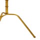 image 5 of Interiors by Premier Distressed Small Accent Table, Elegant Corner Table, Gold Finish Bedside Table, Durable Functional Table