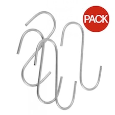 Ambassador Rust Resistant S Hooks (Pack Of 4) - Silver - 11.5 x 4.5cm