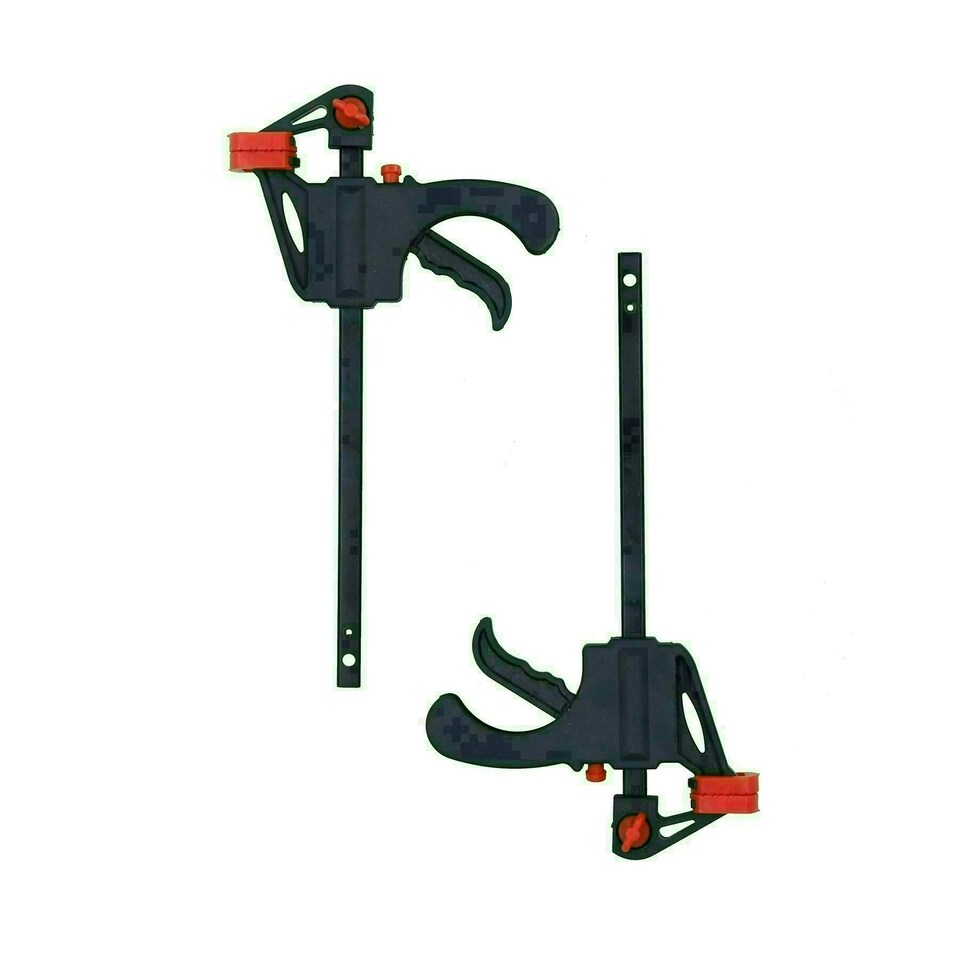 image 1 of 4" Quick Release Rapid Bar Clamp Holder Grip Spreader Speed Clamps 12 Pack