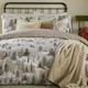 image 3 of furn. Forest Festivities Printed King Duvet Set Cream | King