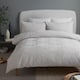 image 1 of Serene Embossed Geo Duvet Cover Set Grey