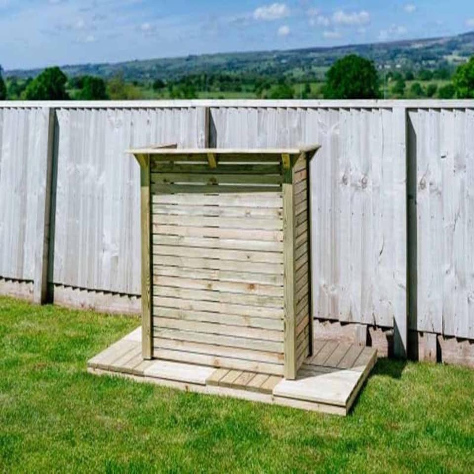 image 1 of Waddington Garden Bar - Timber - L61.5 x W140 x H107 cm Brown