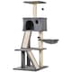 image 1 of PawHut 130cm Cat Tree Activity Center Condo with Scratching Post Light Grey