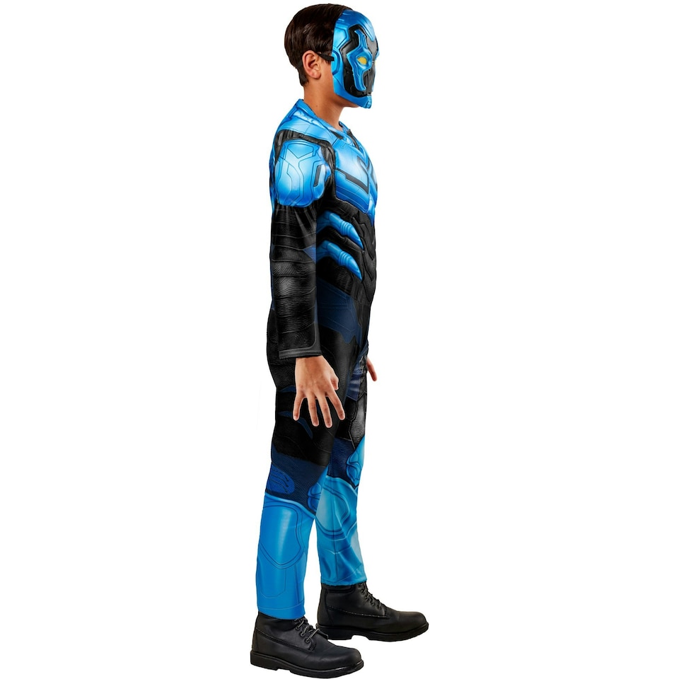 image 1 of Blue Beetle Childrens/Kids Deluxe Costume Set - Blue/Black - 11-13 Years 11