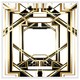 image 1 of Art deco golden black frame (Picture Frame) White | S