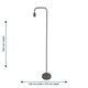 image 5 of Leroy - Grey 151cm Exposed Bulb Floor Lamp Grey