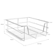 image 5 of 5 x KuKoo Kitchen Pull Out Storage Baskets – 400mm Wide Cabinet Silver