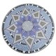 image 8 of Outsunny Garden Table, Mosaic Round Patio Side Table with 60cm Ceramic Top