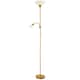 image 2 of Gold Mother and Child Floor Lamp with Adjustable Reading Light and Switches | Gold