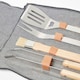 image 3 of Homescapes BBQ Tool Set in Denim Case