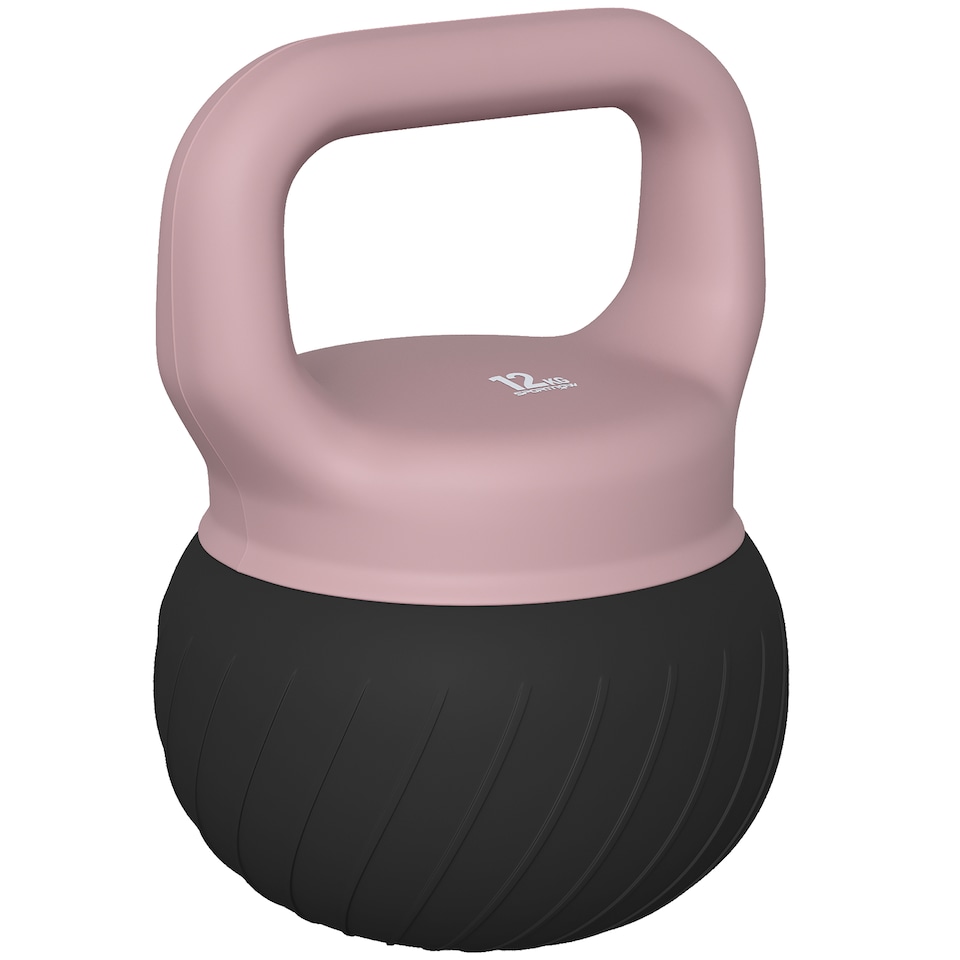 image 1 of SPORTNOW Soft Kettlebell, 12kg Kettle Bell with Anti-Slip Grip for Home Gym | Brown | Coffee | 12