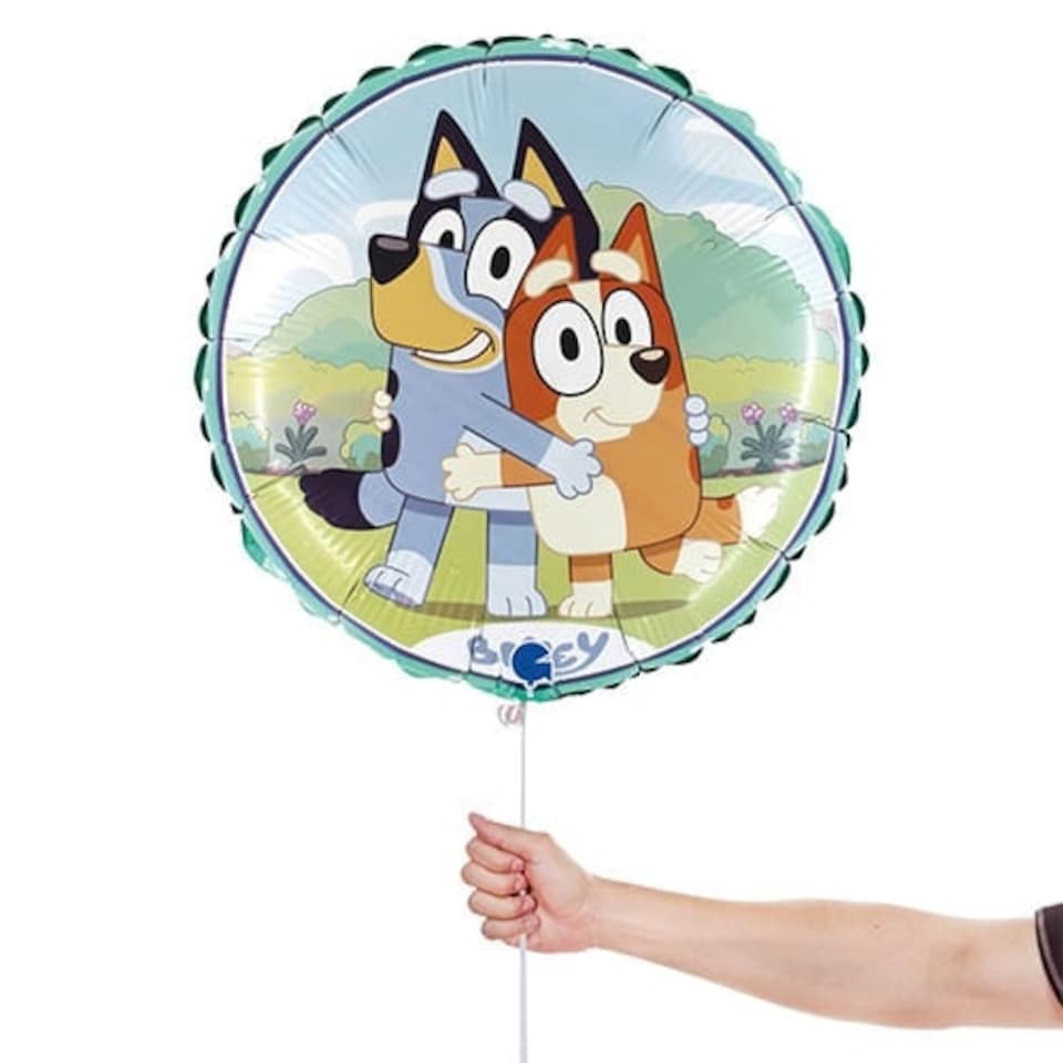 image 1 of Bluey and Bingo Round Foil Helium Balloon 46cm / 18 in