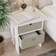 image 3 of Foldable Fabric Storage Box with Metal Eyelet Handle | Cream | 1
