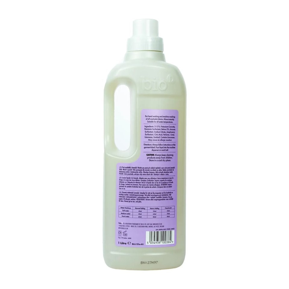 image 1 of Bio-D Lavender Laundry Liquid 1 Litre