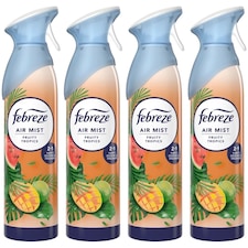 Febreze Fruity Tropics Air Freshener Spray 185ml 4 Pack
