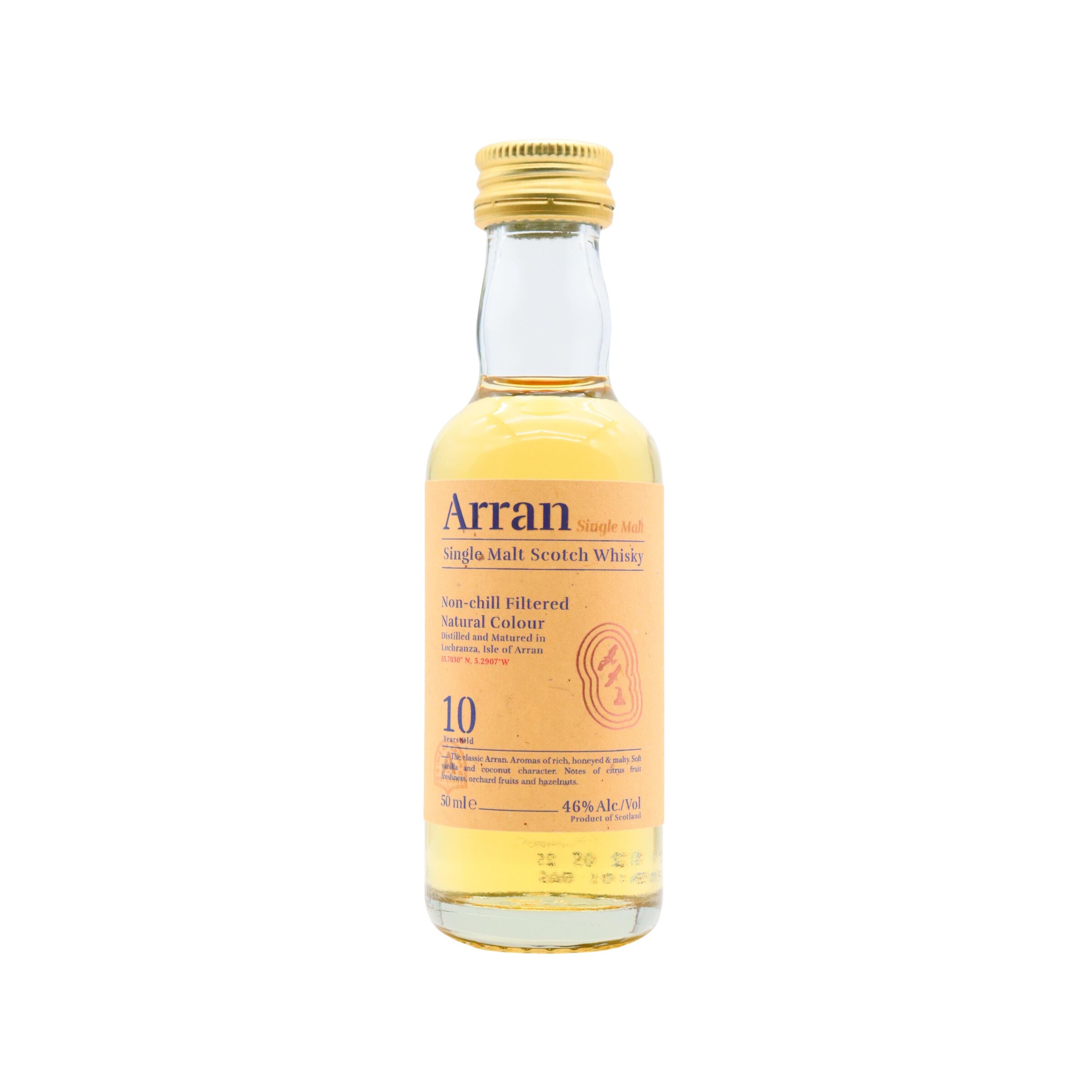 ウイスキー Arran 10YearsOld SingleMalt ScotchWhisky Arran - Single Malt Scotch 10 year old Whisky Miniature - Tesco