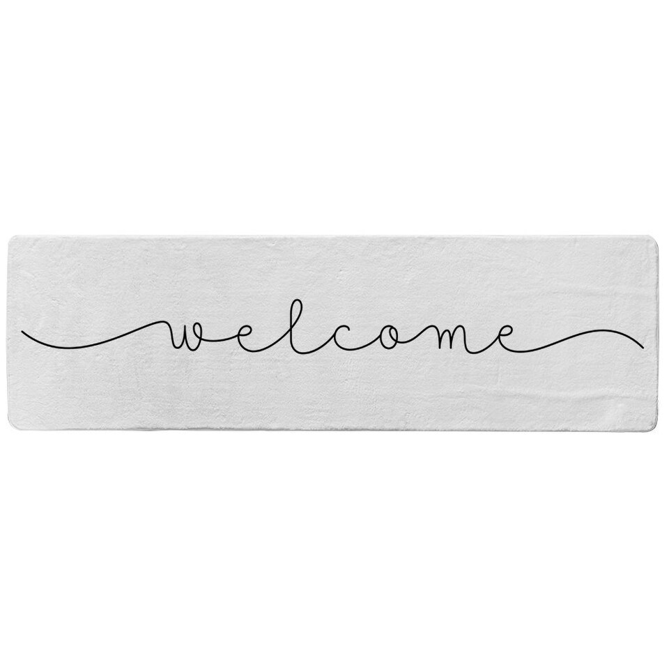 image 1 of Text Welcome Designer (Runner Rug)