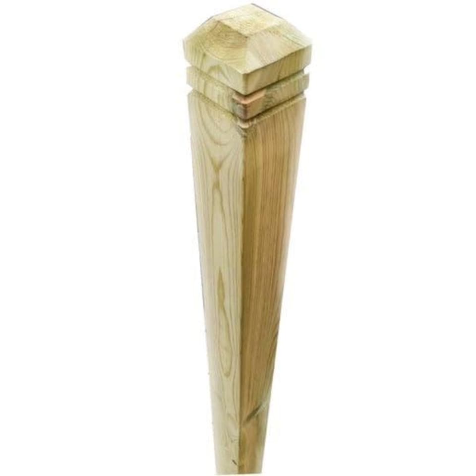 Snowdon Timber Treated Chamfered Decking Newel Post (H) 1.25m (W) 82mm 8 Pack