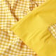 image 4 of Homescapes Cotton Gingham Check Yellow Throw - 150 x 200 cm | Yellow