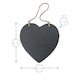 image 3 of Nicola Spring Slate Heart Hanging Notice Board - 24.5 x 24.5cm - Natural